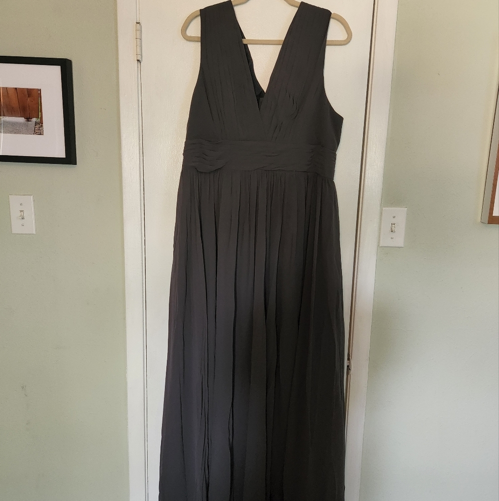 Fame and Partners Charcoal evening dress